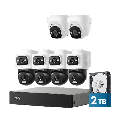 eufy-security-nvr-system-e50-kit-4-cam-ras-2-turret-cam-vid-osurveillance-4k image 1