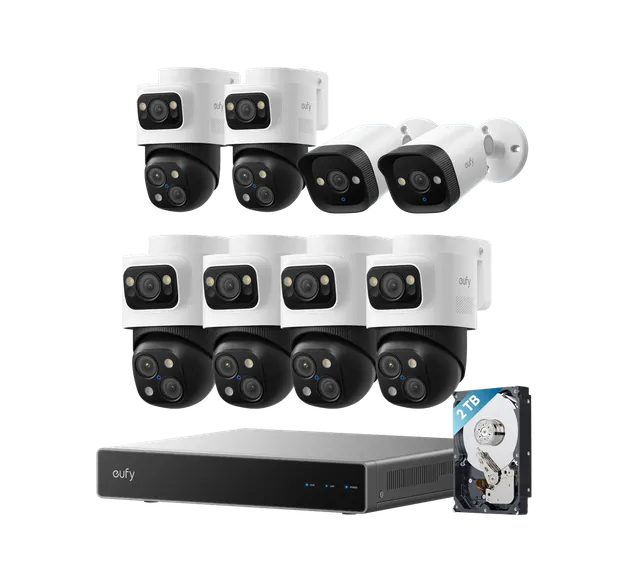 eufy-poe-nvr-kit-8-cam-ras-s4-max-2-bullet-ptz-s4-2-poe-bullet-e40 image 1