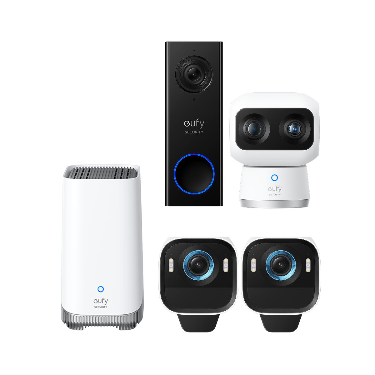 eufy-kit-2-eufycam-s3-pro-cam-ra-s350-sonnette-c30-pack-4k image 1