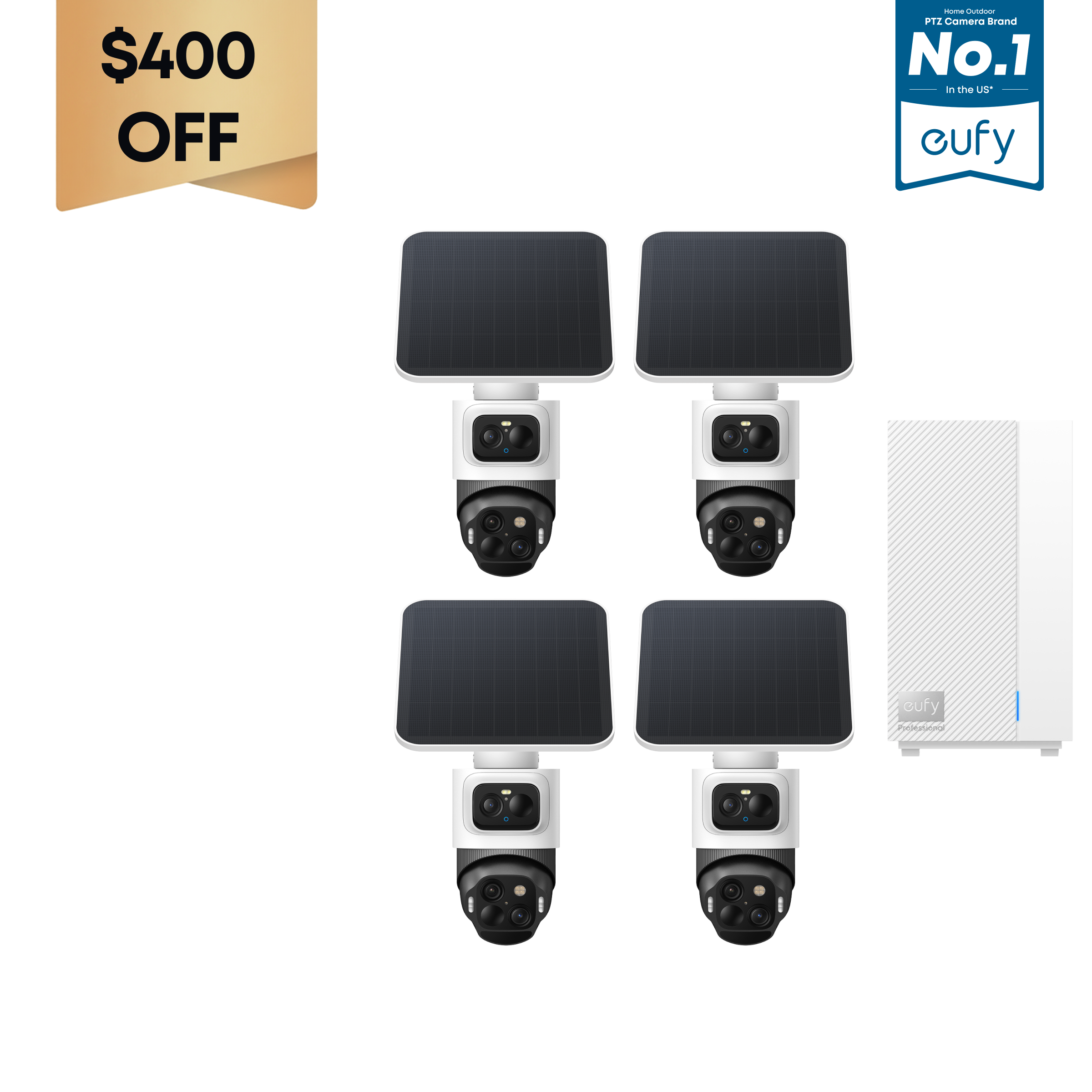 eufy-eufycam-s4-kit-4-cam-ras-homebase-professional-s1-vid-osurveillance-triple- image 1