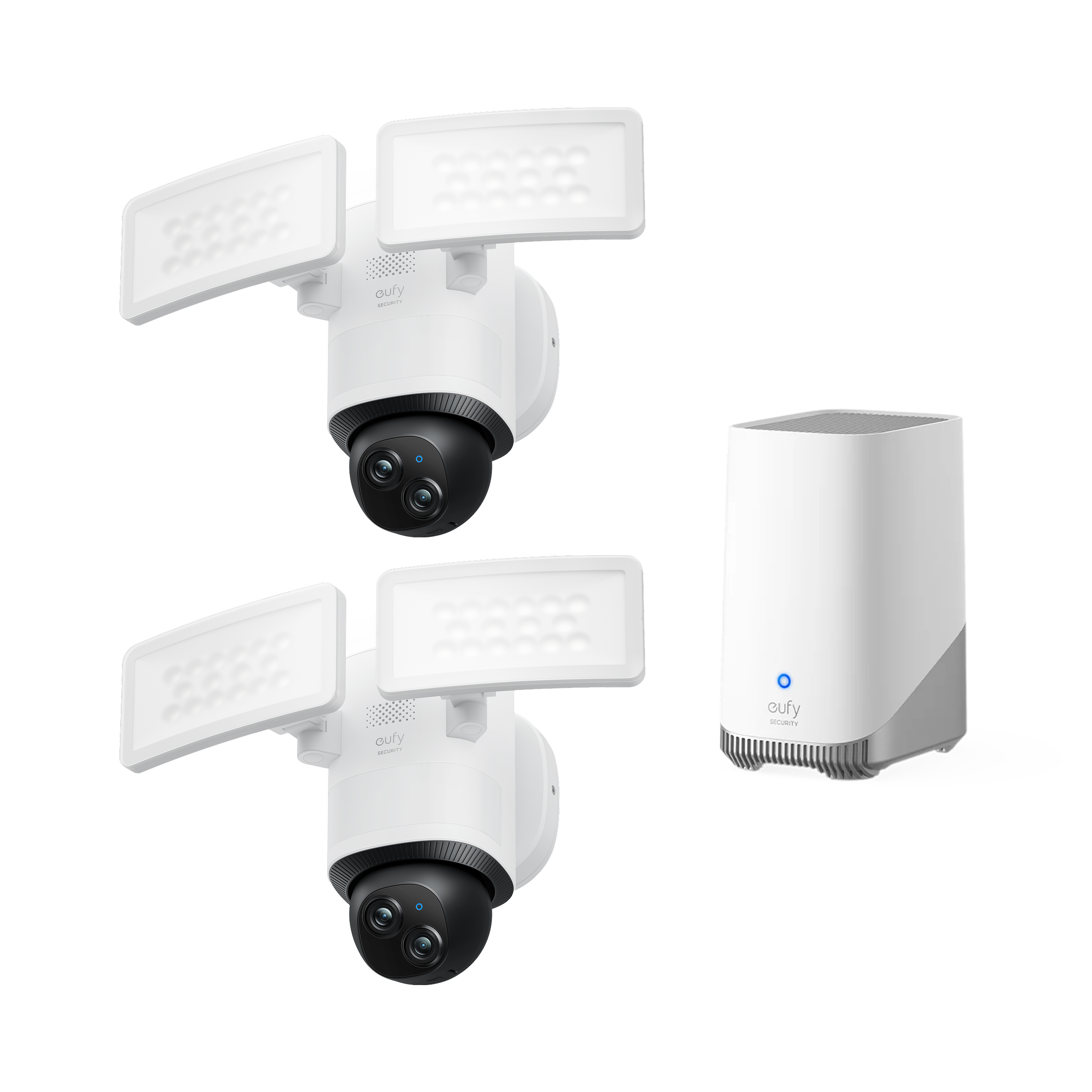 eufy-floodlight-camera-e340-pack-2-cam-ras-homebase-s380 image 1