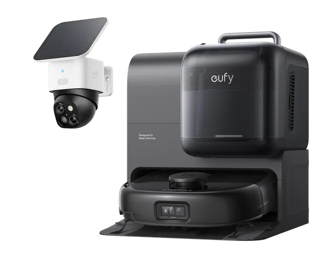 eufy-robot-aspirateur-omni-e28-solocam-s340-pack-maison-connect-e image 1