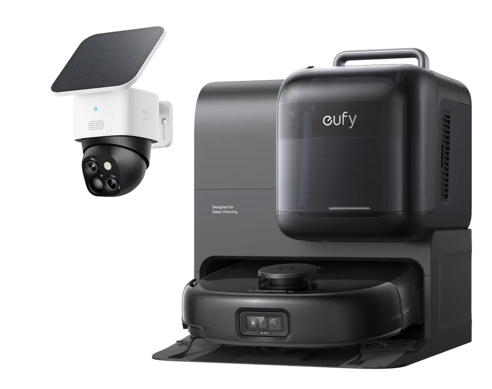 eufy-robot-aspirateur-omni-e28-solocam-s340-pack-maison-connect-e image 1