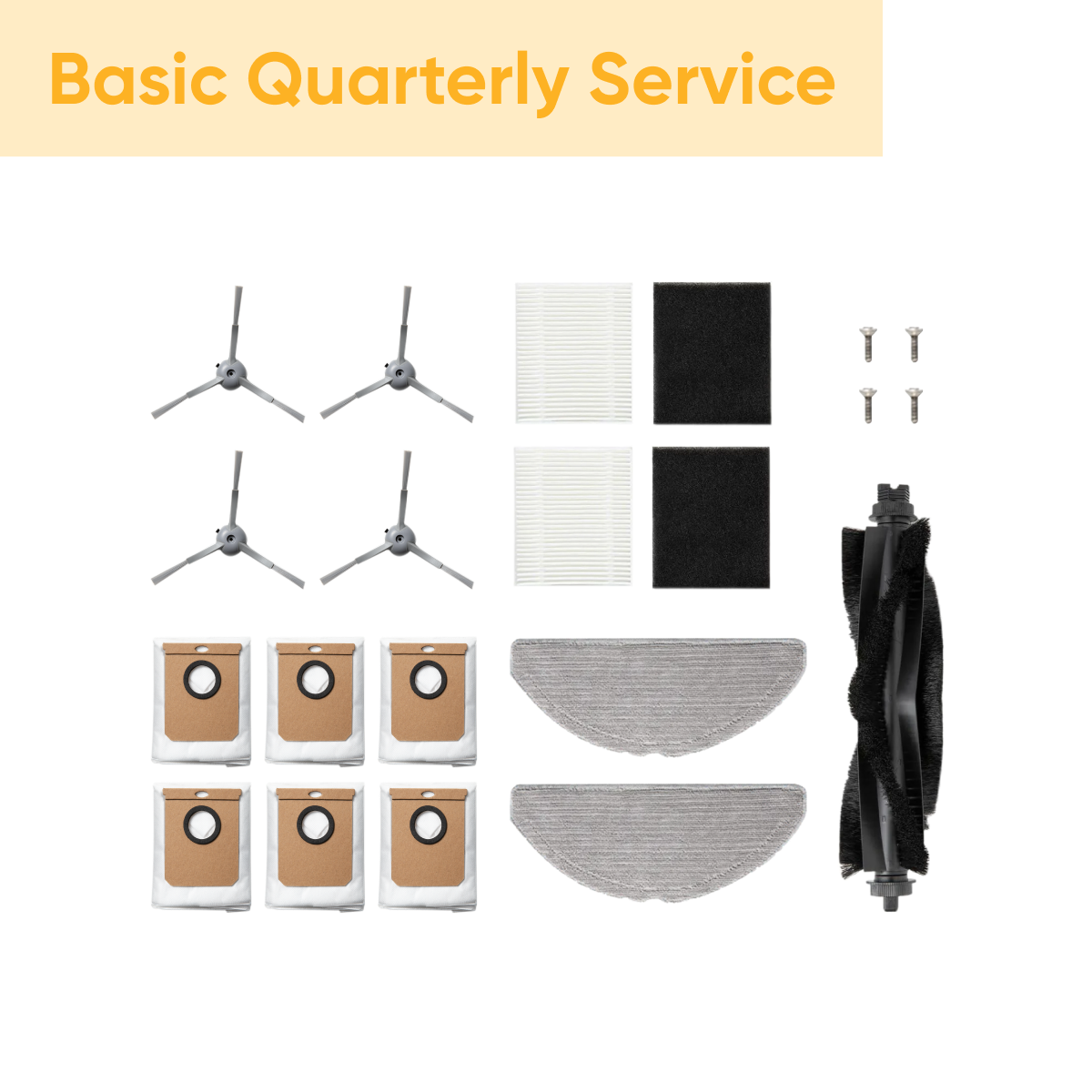 eufy-l60-hybrid-ses-service-trimestriel-basic-kit-accessoires image 1