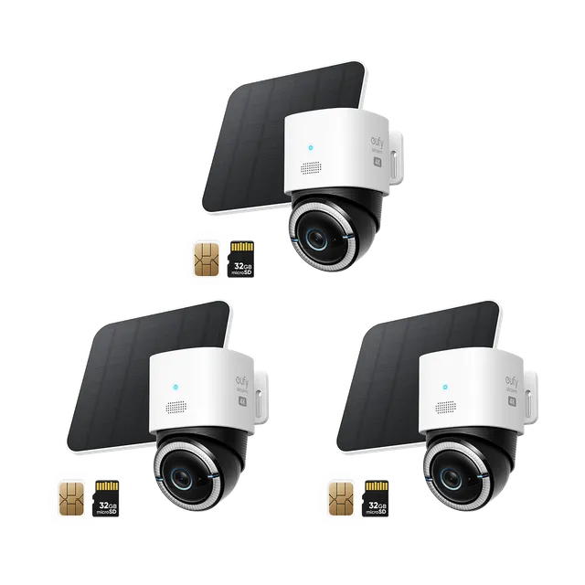 eufy-4g-lte-cam-s330-lot-de-3-cam-ra-solaire-4g-wi-fi-2 image 1