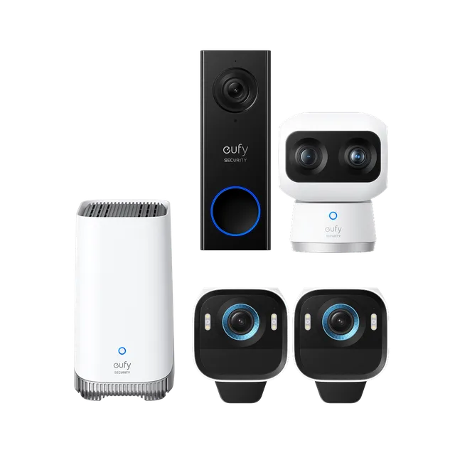 eufy-kit-2-eufycam-s3-pro-cam-ra-s350-sonnette-c30-pack-4k image 1