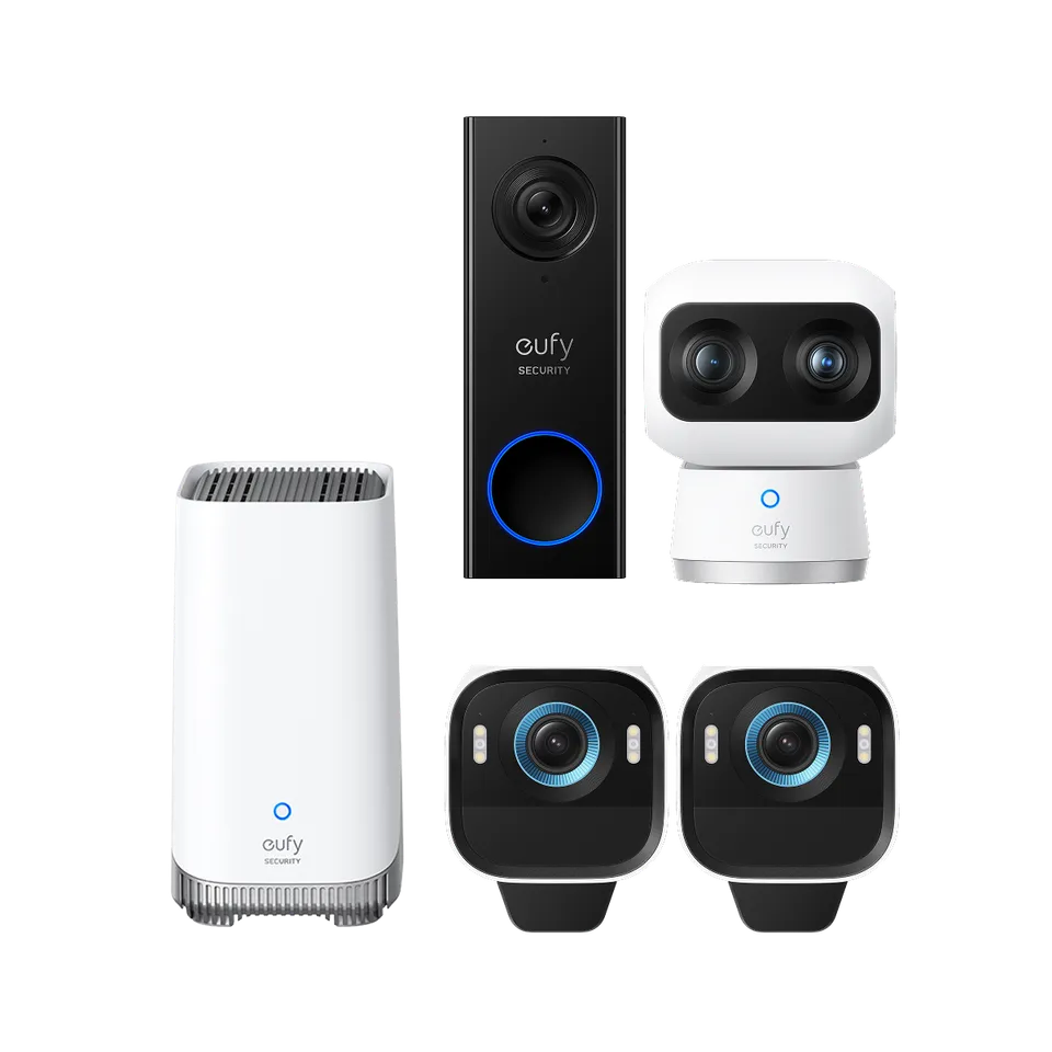eufy-kit-2-eufycam-s3-pro-cam-ra-s350-sonnette-c30-pack-4k image 1