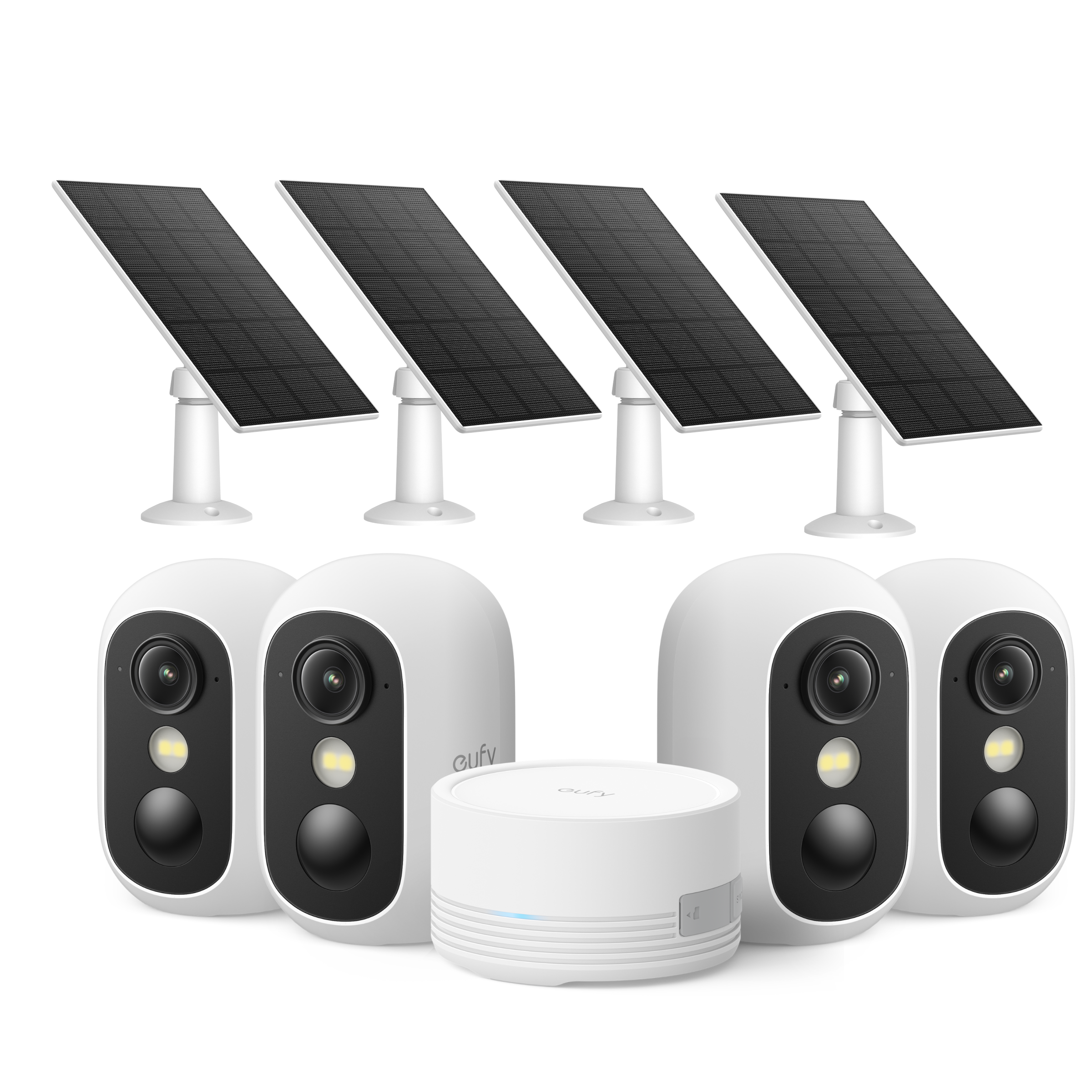 eufy-eufycam-c35-kit-4-cam-ras-homebase-hbmini-panneau-solaire image 1