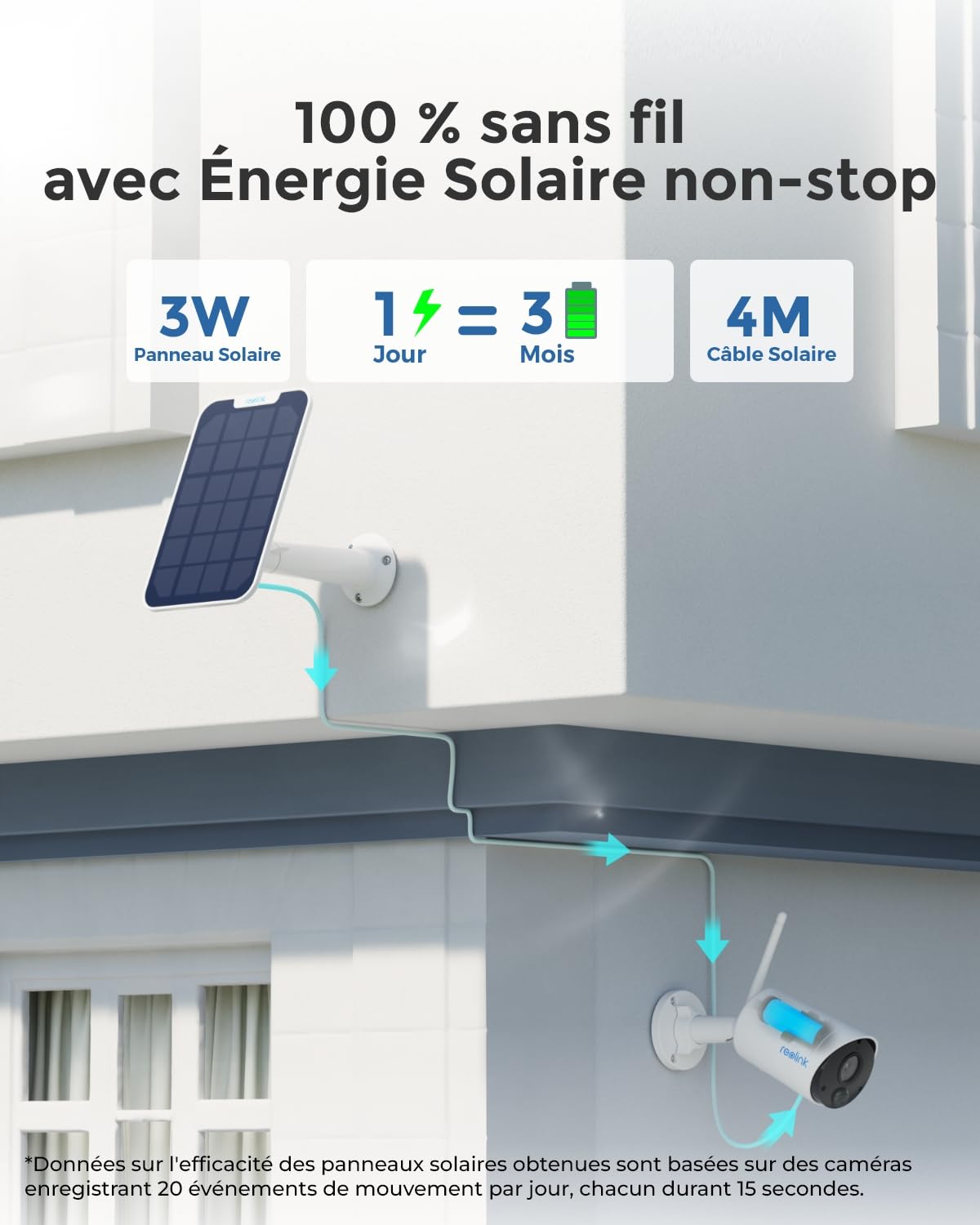 reolink-argus-series-cam-ra-solaire-ext-rieure-wifi-3mp-ia-tanche-ip65 image 2