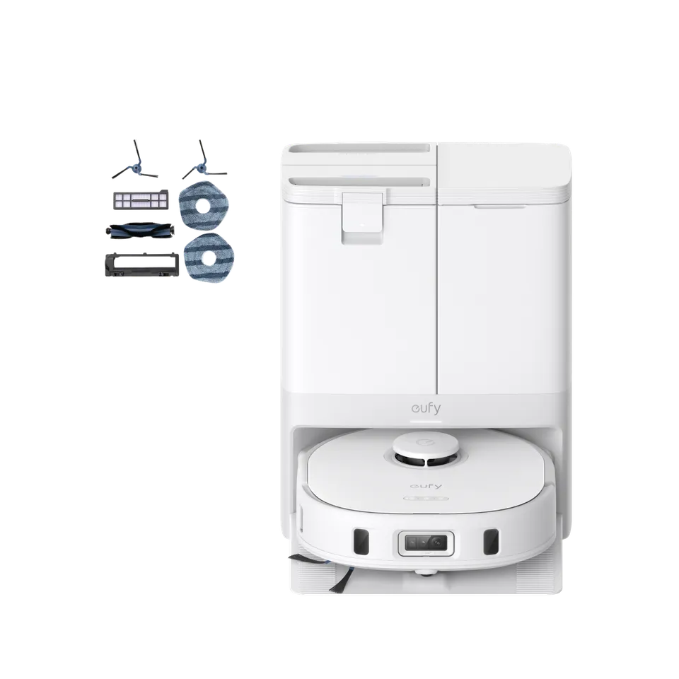 eufy-x10-pro-omni-blanc-kit-d-accessoires-robot-aspirateur-laveur-8000-pa image 1