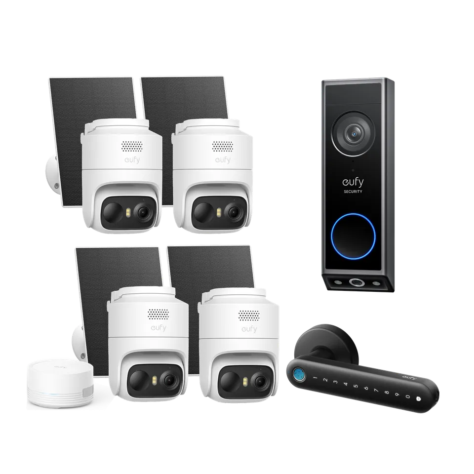 eufy-smart-home-security-access-bundle-eufycam-c37-kit-4-cam-ras-sonnette-e340-s image 1