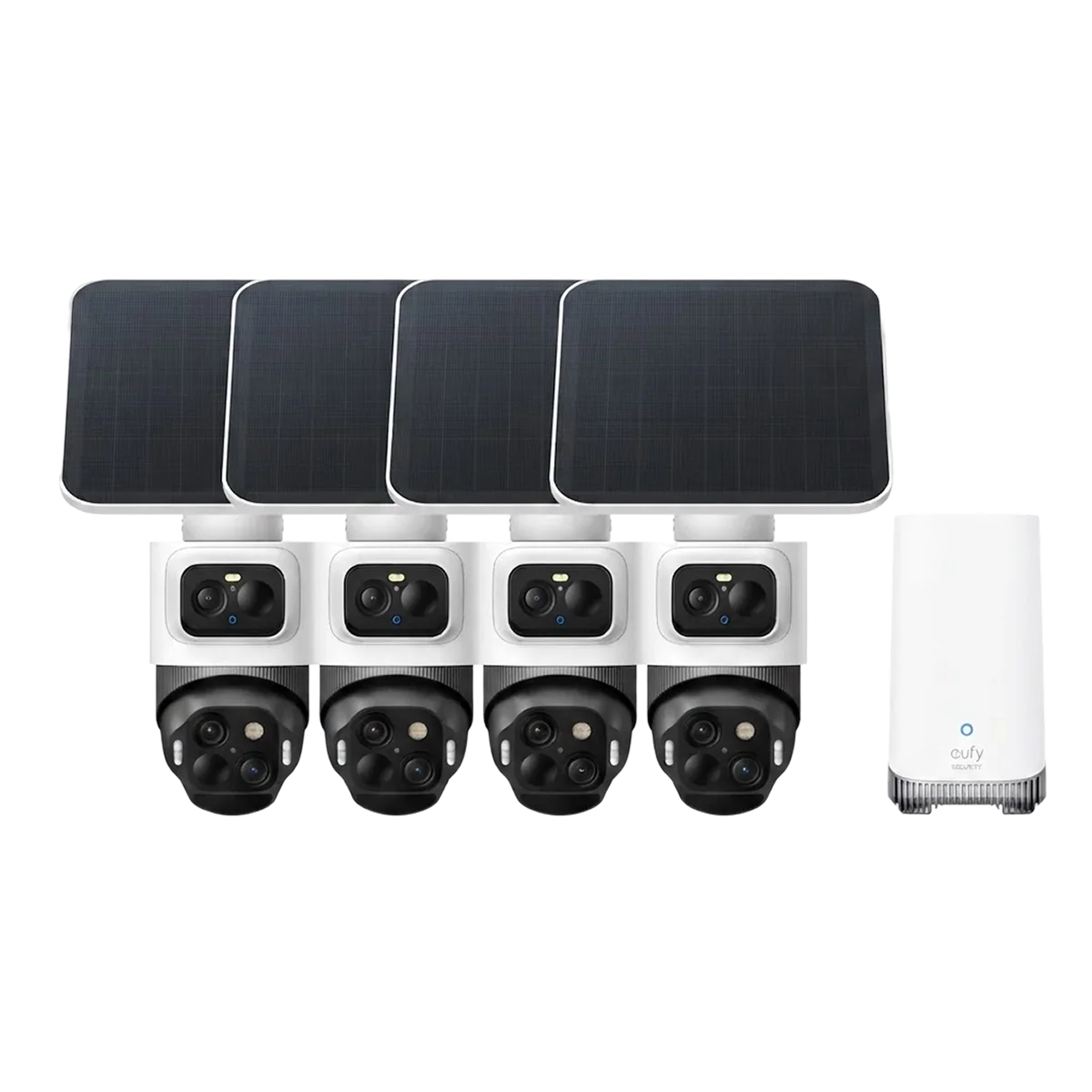 eufy-eufycam-s4-4-cam-kit-triple-lens-bullet-ptz-outdoor-security-cameras image 2