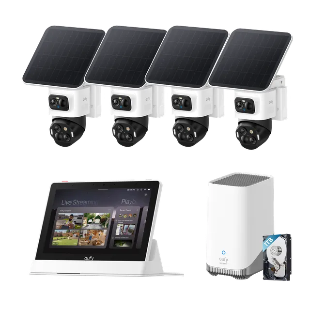 eufy-eufycam-s4-pack-de-4-homebase-3-smart-display-e10-disque-dur-1-to image 1