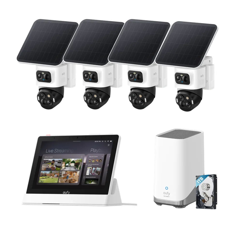 eufy-eufycam-s4-pack-de-4-homebase-3-smart-display-e10-disque-dur-1-to image 1