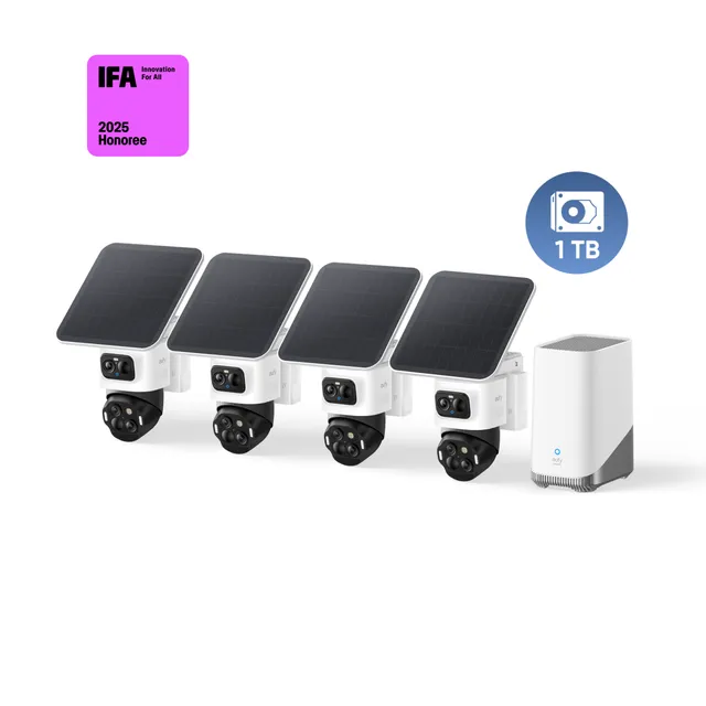 eufy-eufycam-s4-kit-4-cam-ras-homebase-s380-1-to-surveillance-triple-objectif-24 image 1