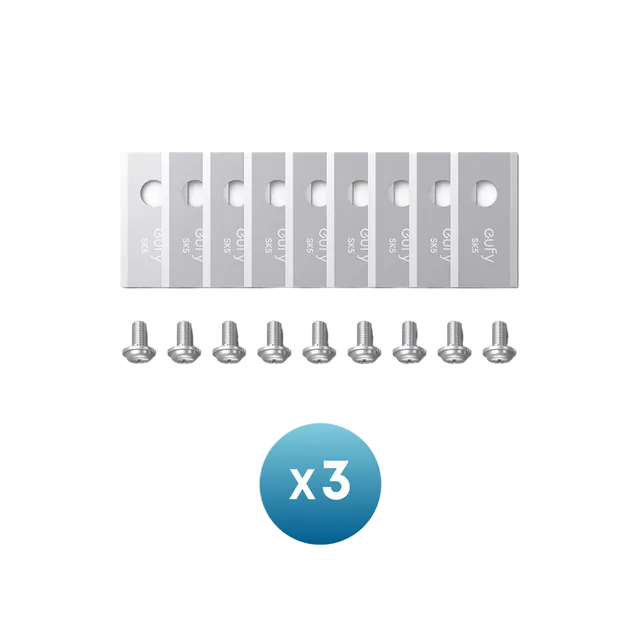 eufy-kit-lames-de-rechange-e15-e18-27-lames-27-vis-tondeuse-robot image 1