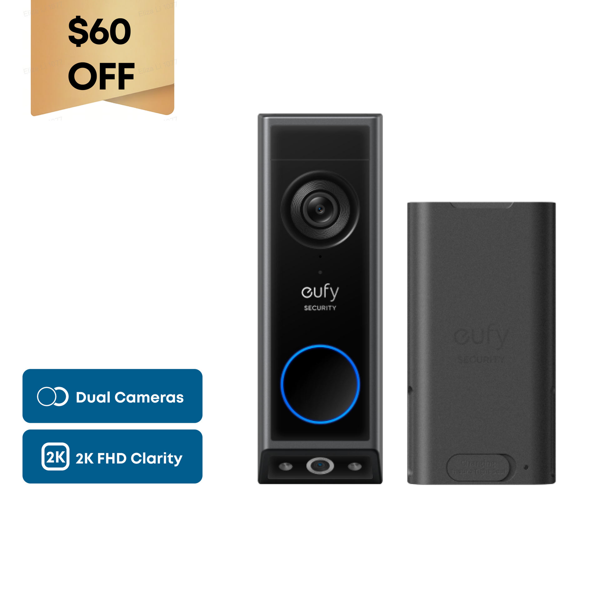 eufy-batterie-rechargeable-usb-c-6500-mah-pour-sonnette-vid-o image 2