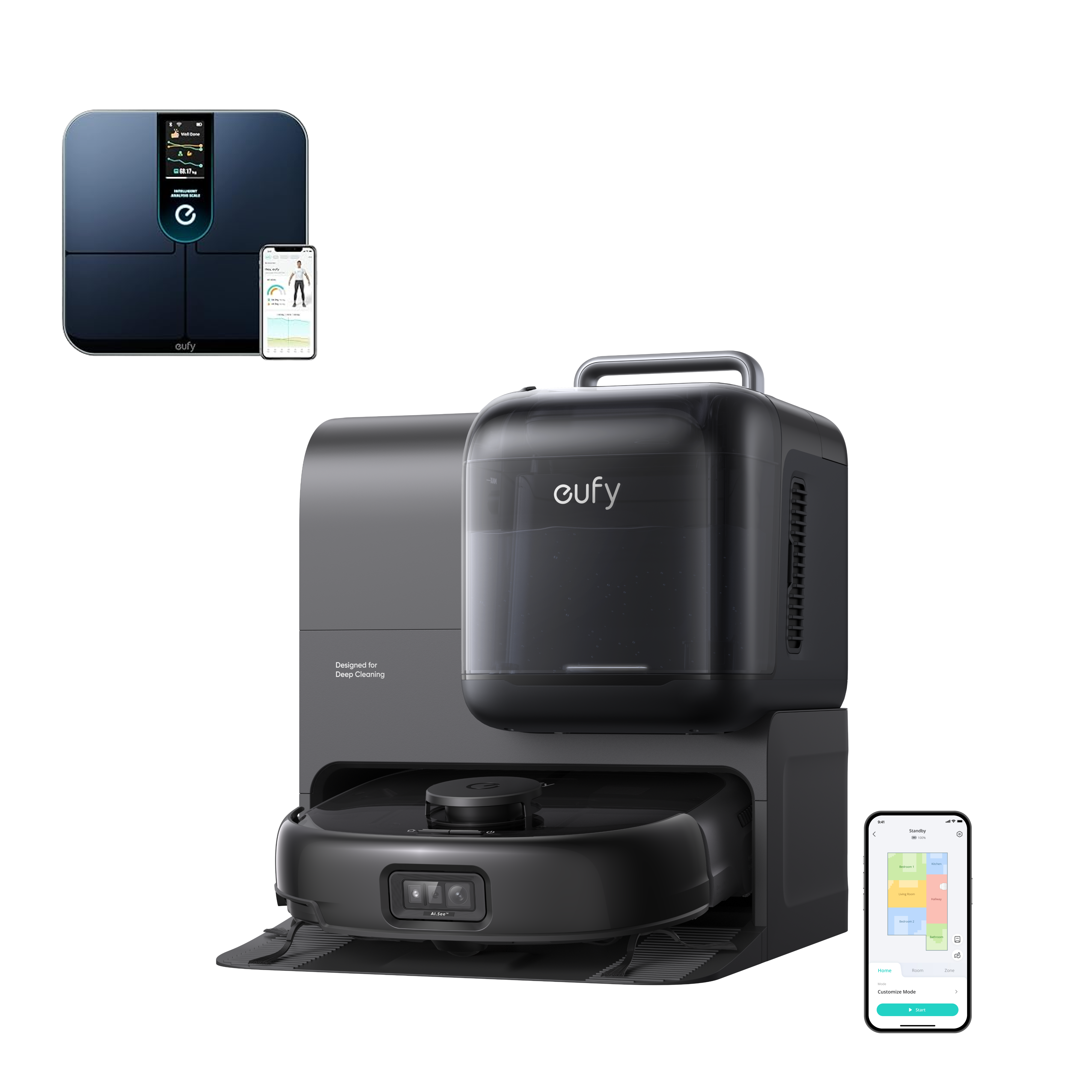 eufy-omni-e28-robot-aspirateur-laveur-3-en-1-nettoyeur-profond-balance-p3 image 1