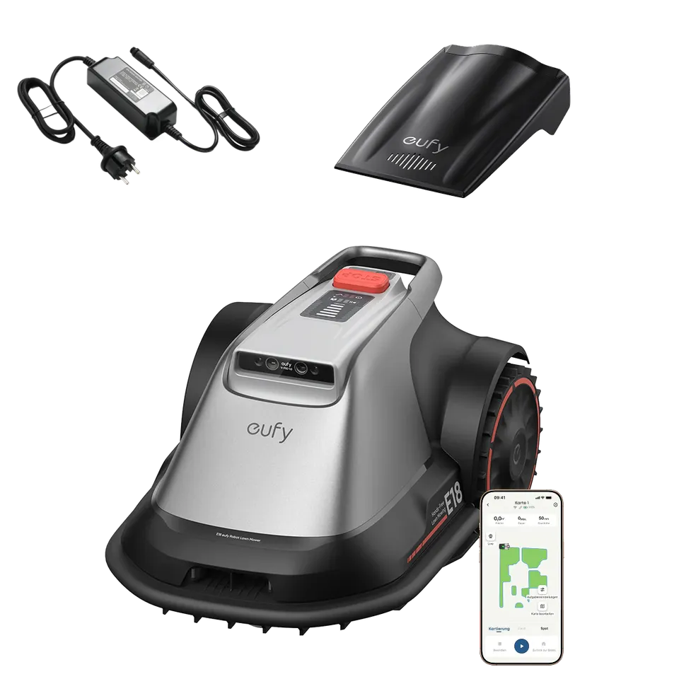 eufy-robot-tondeuse-e18-adaptateur-secteur-tondeuse-robot-sans-c-ble image 1