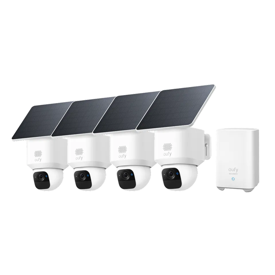 eufy-solocam-e30-lot-de-4-homebase-s380-cam-ra-surveillance-panoramique-360 image 1