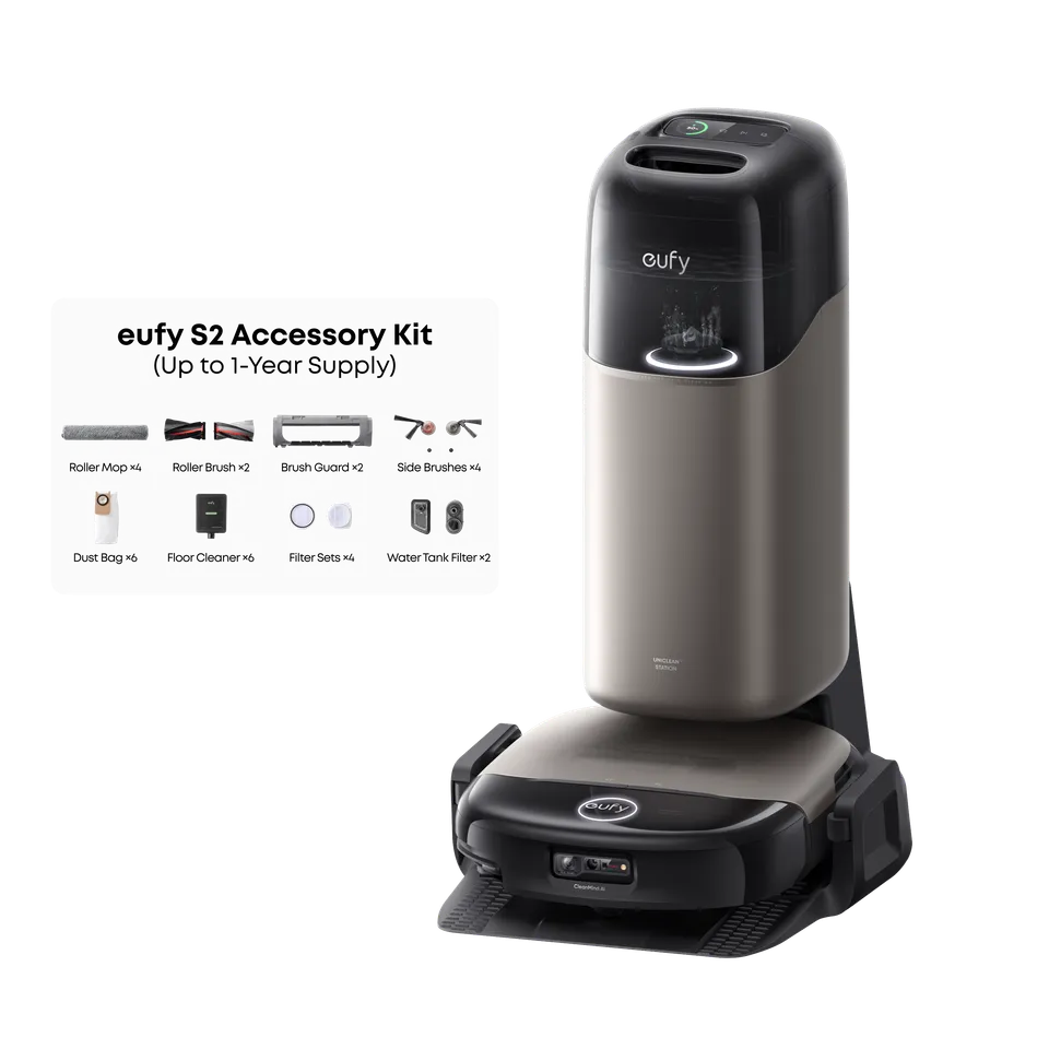 eufy-omni-s2-robot-aspirateur-laveur-30-000-pa-kit-de-remplacement-1-an image 1