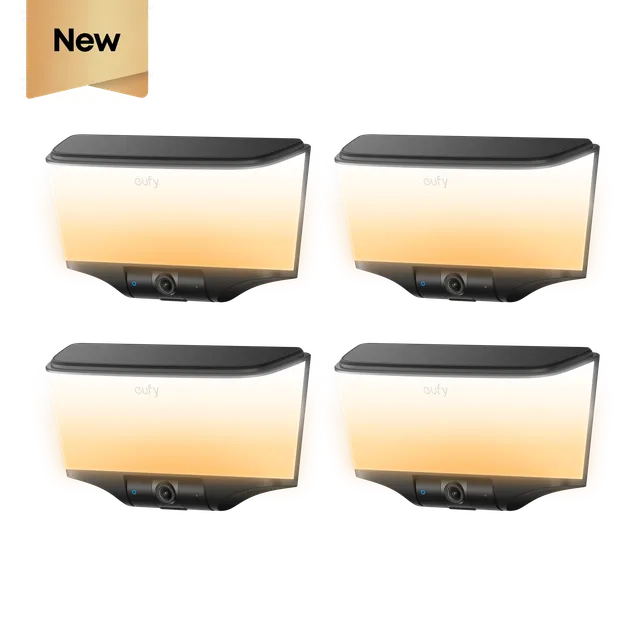 eufy-wall-light-cam-s4-lot-de-4-cam-ra-4k-avec-clairage-mural image 1