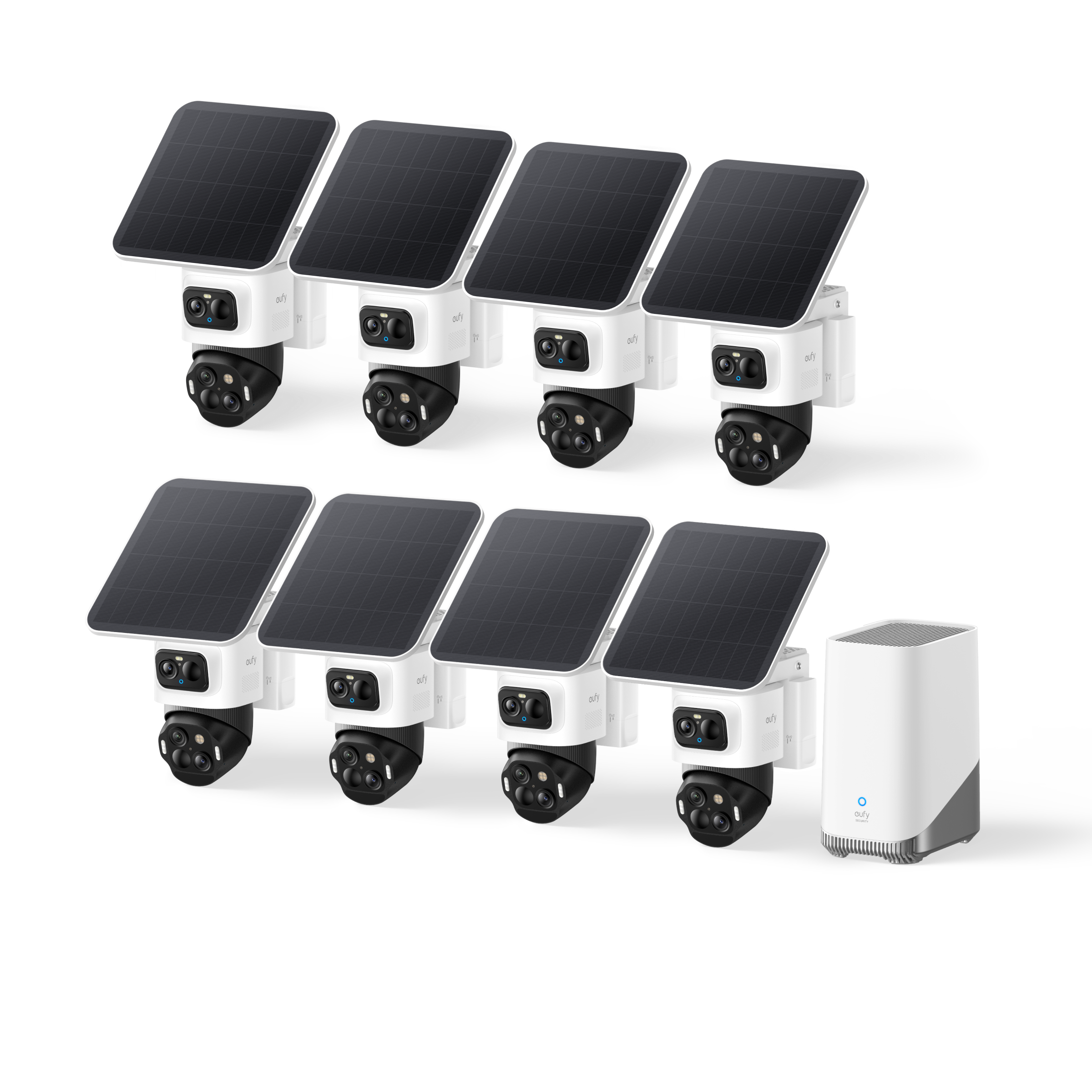 eufy-eufycam-s4-kit-8-cam-ras-homebase-3-triple-objectif-bullet-ptz image 1