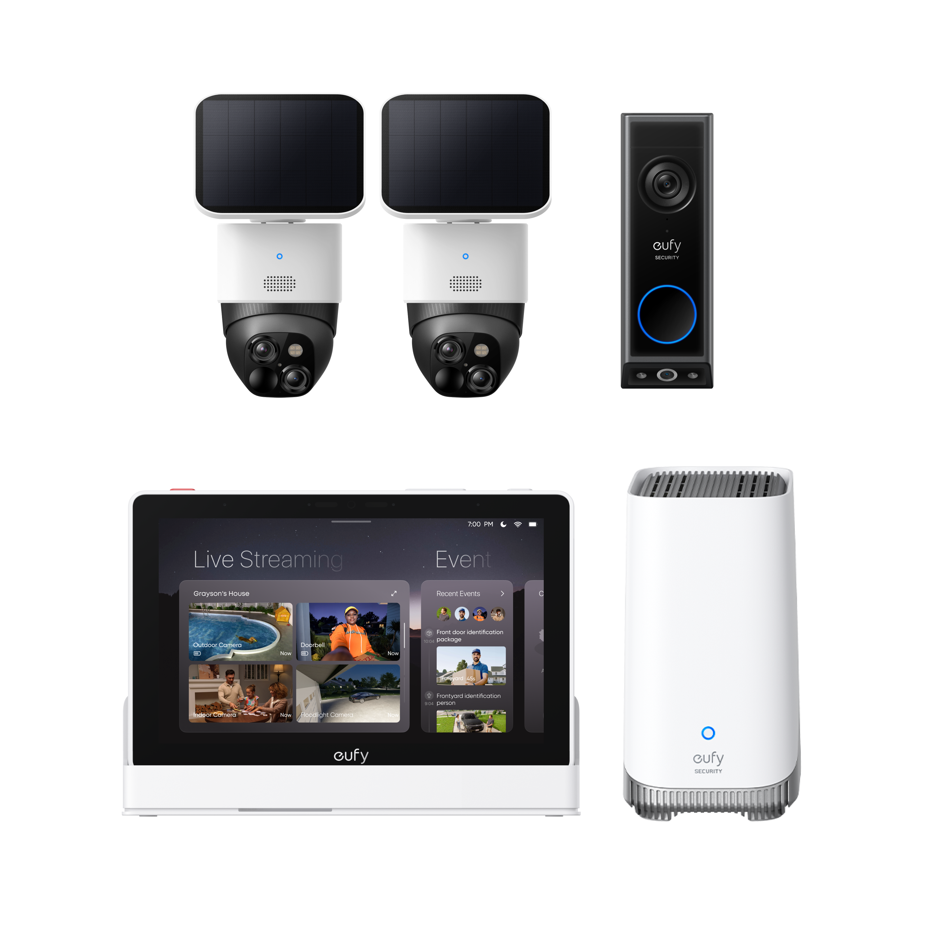 eufy-localsecure-system-premium-avec-video-doorbell-e340-2x-solocam-s340-homebas image 2
