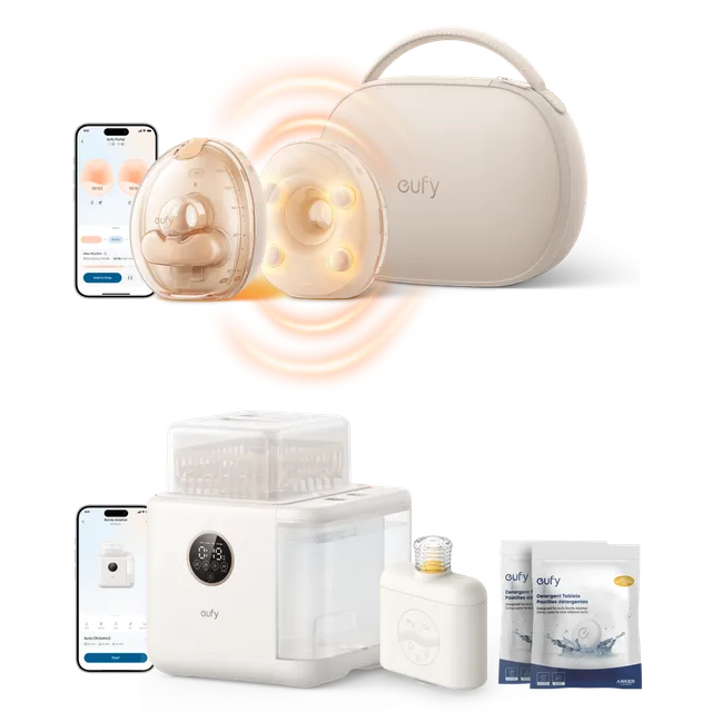 eufy-wearable-breast-pump-s2-pro-baby-bottle-washer-s1-pro-tire-lait-portable-et image 1
