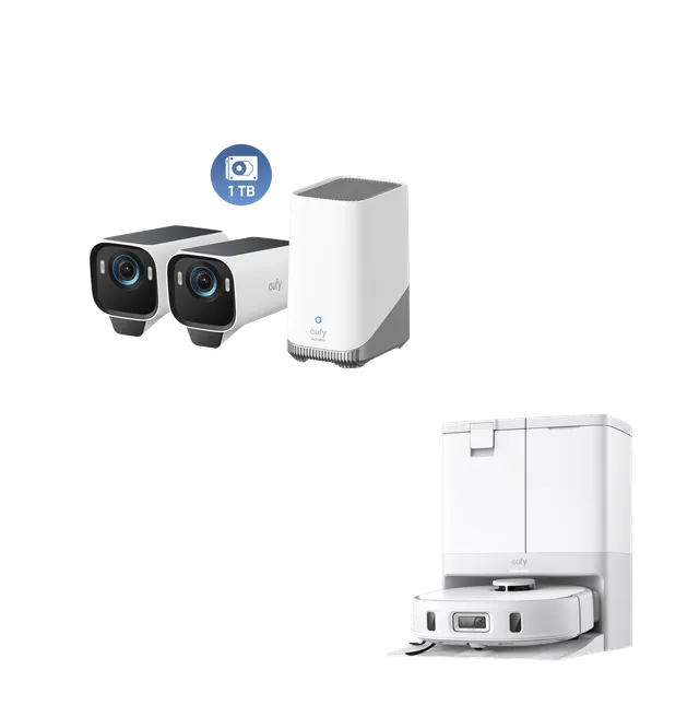 eufy-x10-pro-omni-blanc-eufycam-s3-pro-pack-2-disque-1-to-robot-surveillance image 1