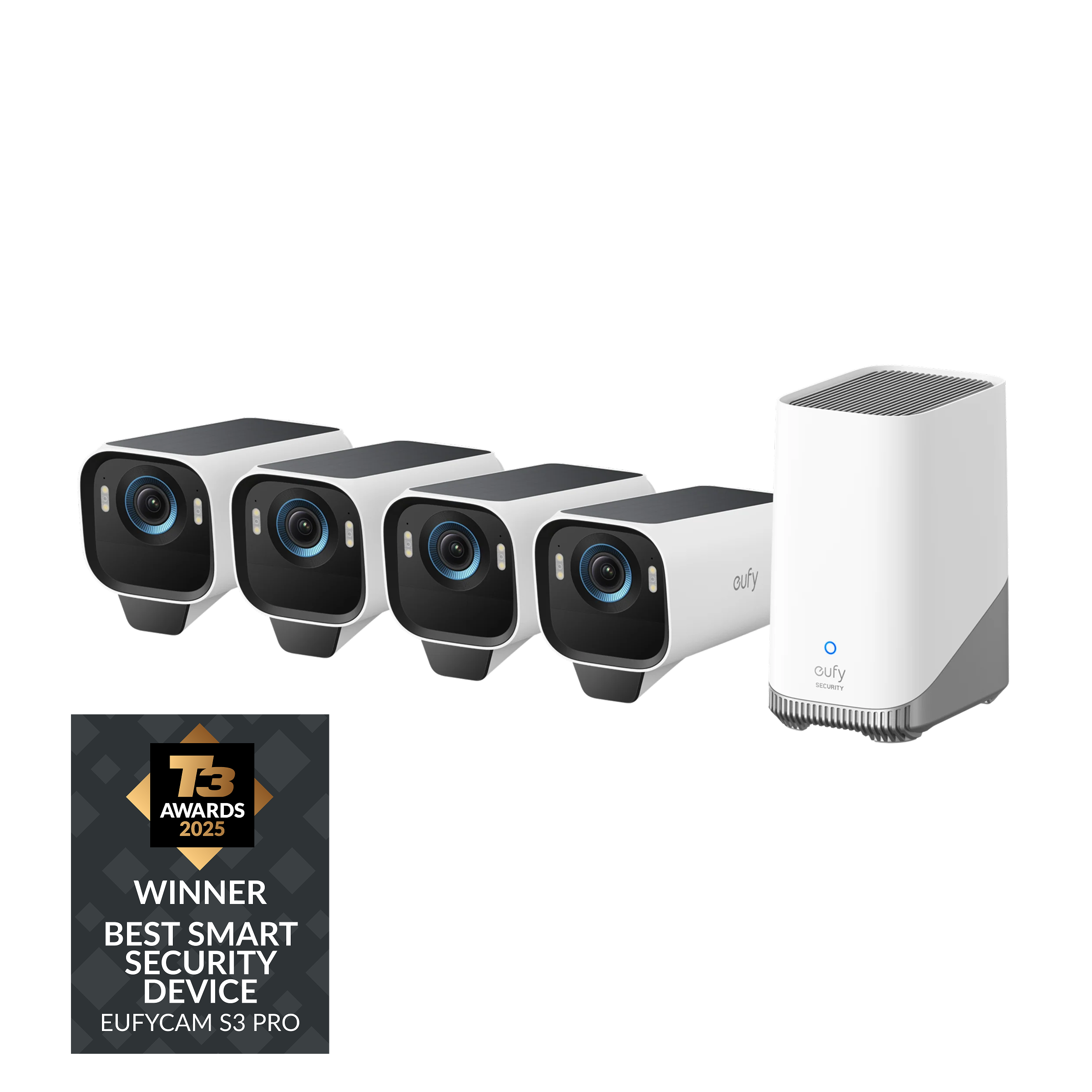 eufy-eufycam-s3-pro-kit-4-cam-ras-cam-ra-surveillance-4k-maxcolor-vision-solaire image 1