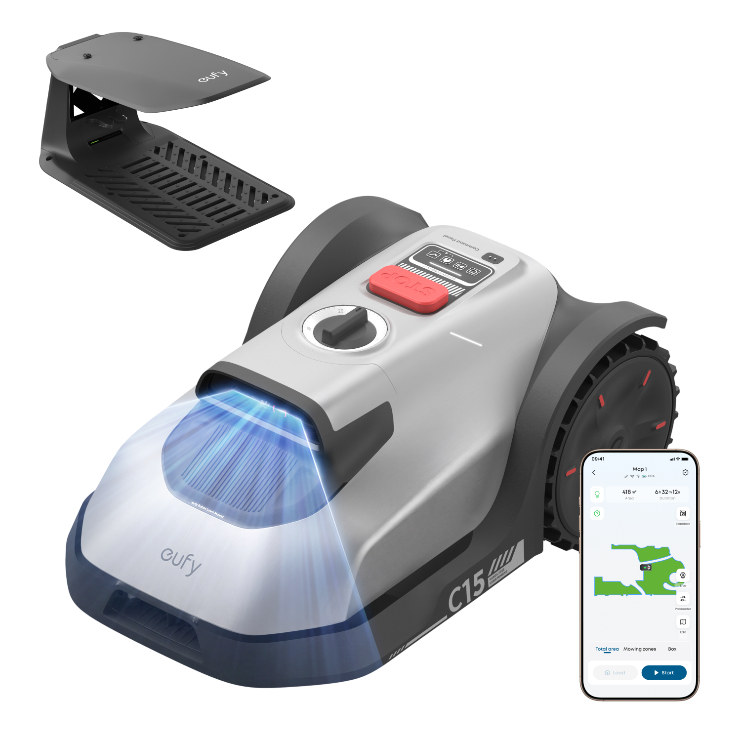 eufy-robot-tondeuse-e18-sans-fil-p-riph-rique-1200-m image 5