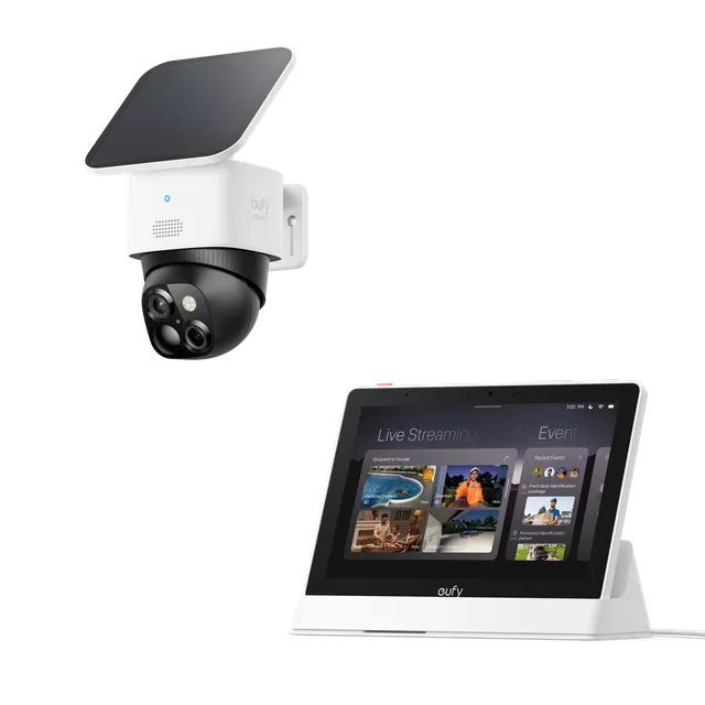 eufy-smart-display-e10-solocam-s340-cran-connect-et-cam-ra-solaire-double-object image 1