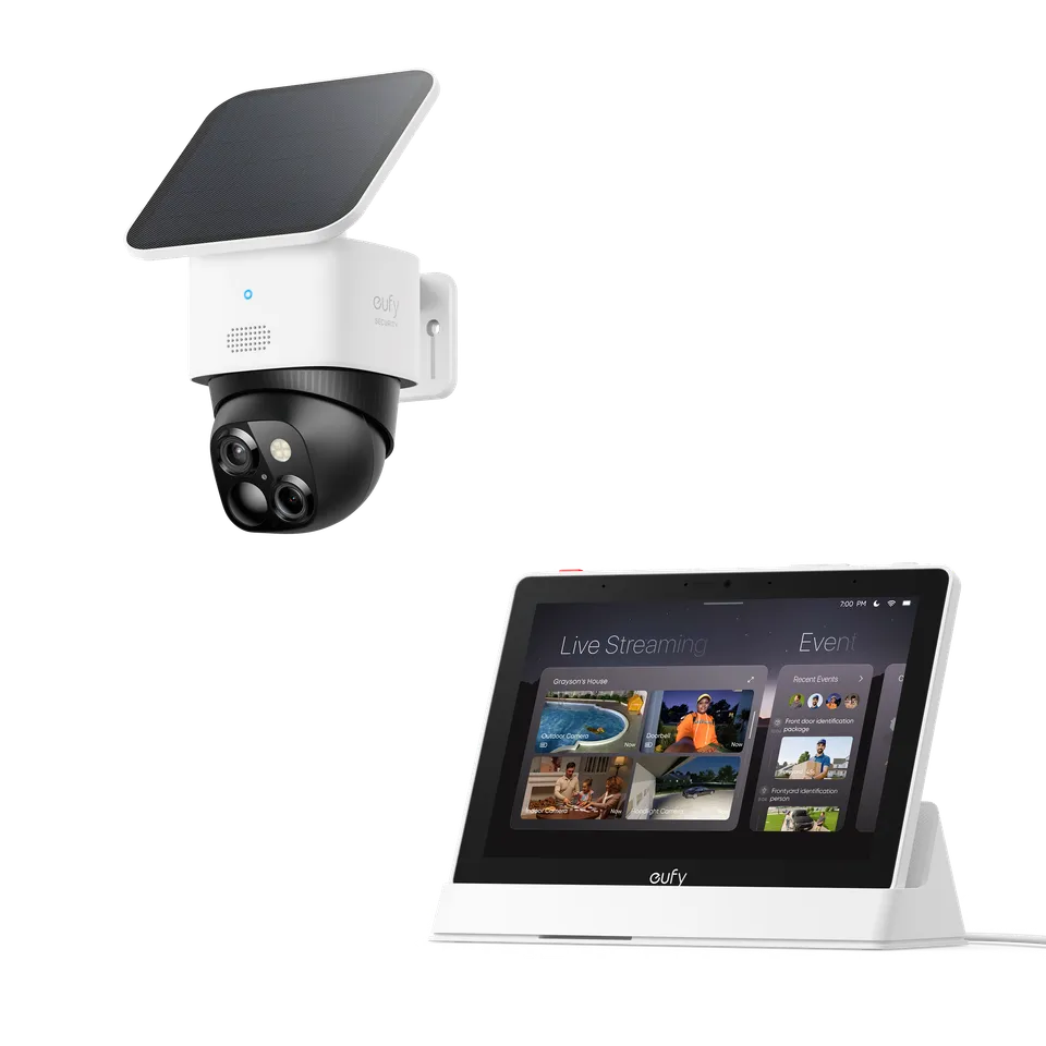 eufy-smart-display-e10-solocam-s340-cran-connect-et-cam-ra-solaire-double-object image 1