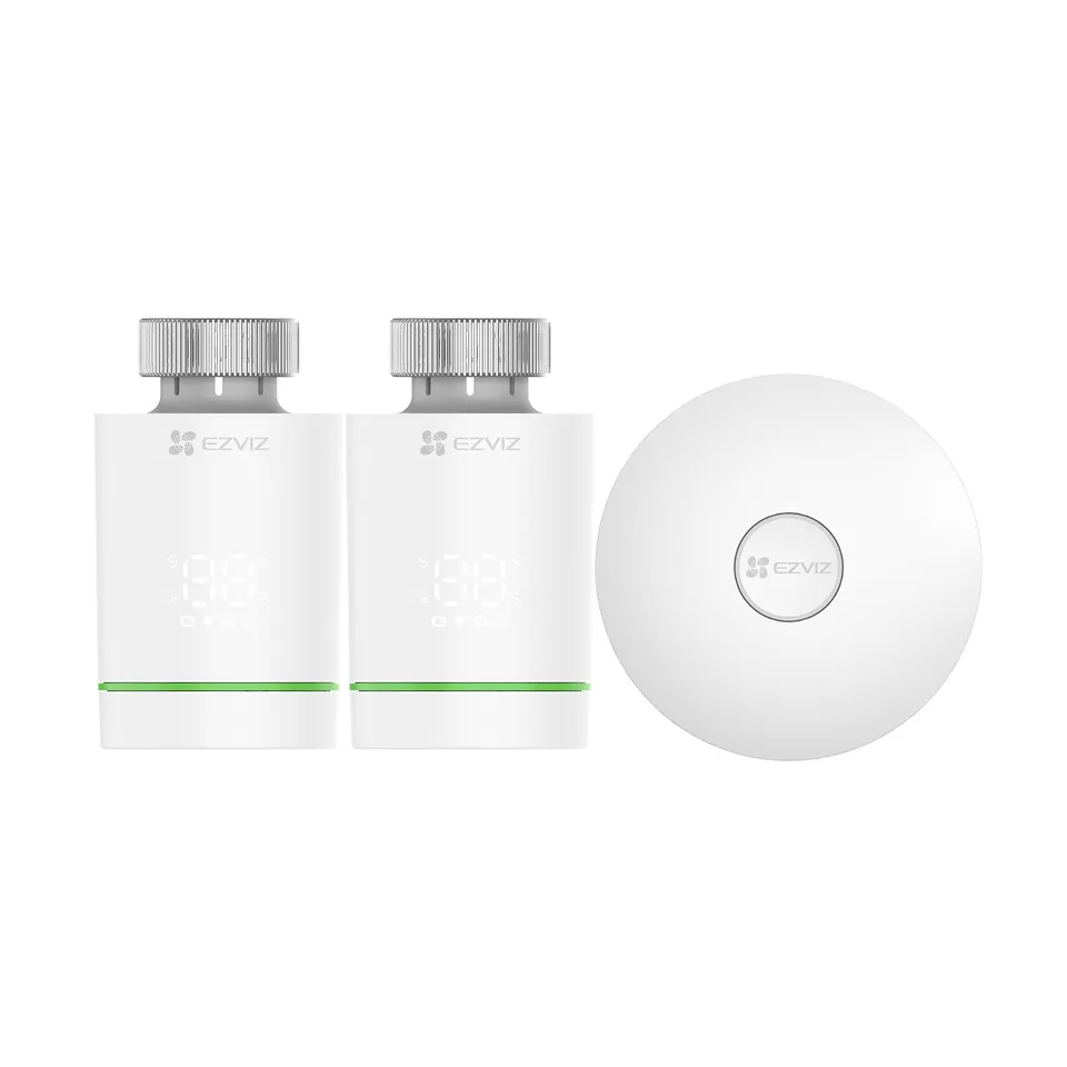 ezviz-t55-kit-thermostat-intelligent-wifi-passerelle-a3-lot-de-2 image 1