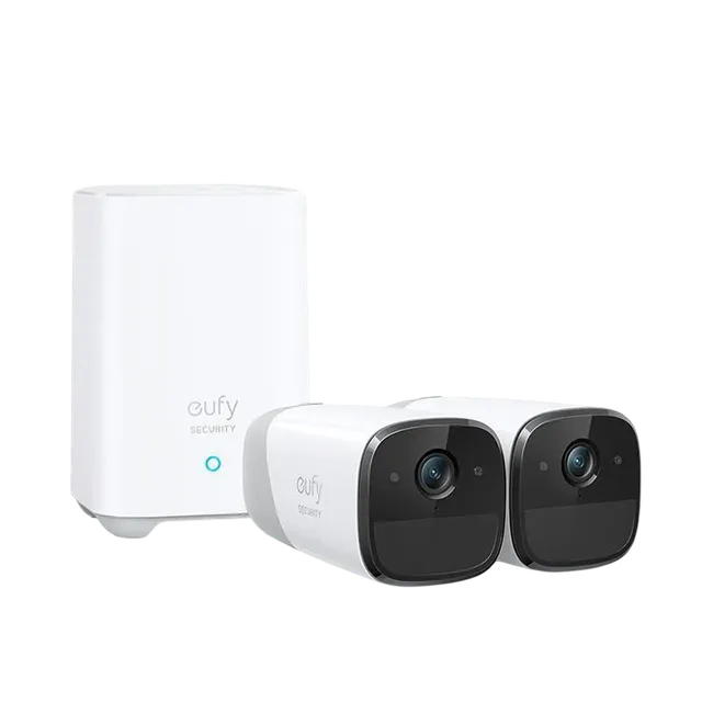 eufy-eufycam-2-pro-2k-kit-2-cam-ras-sans-fil-homebase-365-jours-d-autonomie image 1