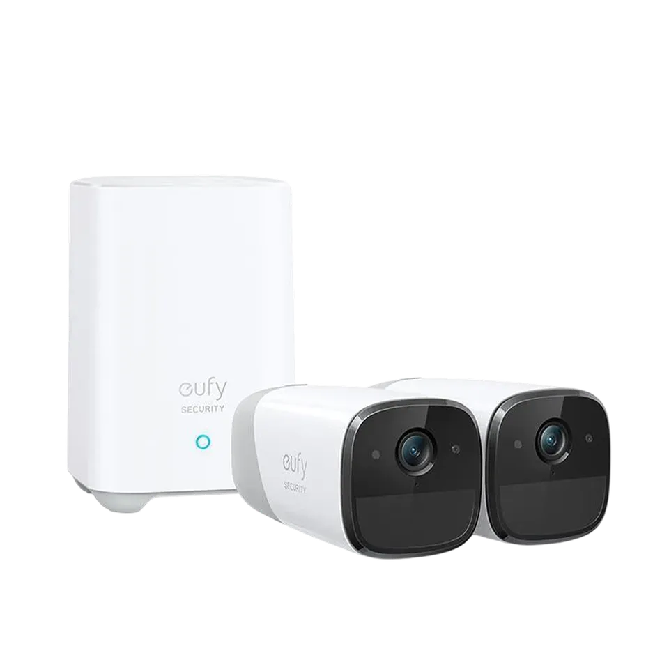 eufy-eufycam-2-pro-2k-kit-2-cam-ras-sans-fil-homebase-365-jours-d-autonomie image 1