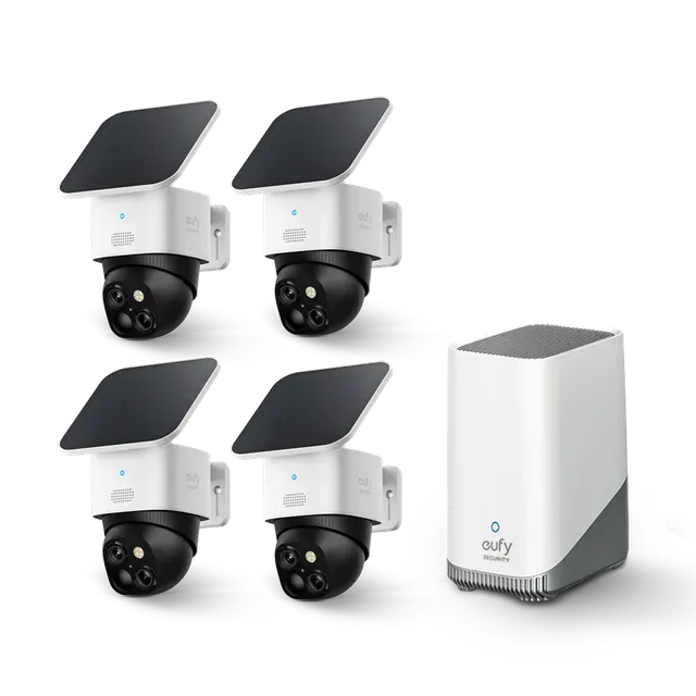 eufy-solocam-s340-lot-de-4-cam-ras-homebase-s380-cam-ra-de-surveillance-solaire- image 1