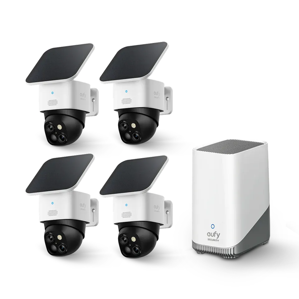 eufy-solocam-s340-lot-de-4-cam-ras-homebase-s380-cam-ra-de-surveillance-solaire- image 1