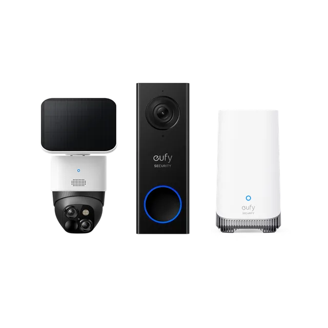 eufy-solocam-s340-video-doorbell-e340-homebase-s380-kit-surveillance-solaire-3k image 1
