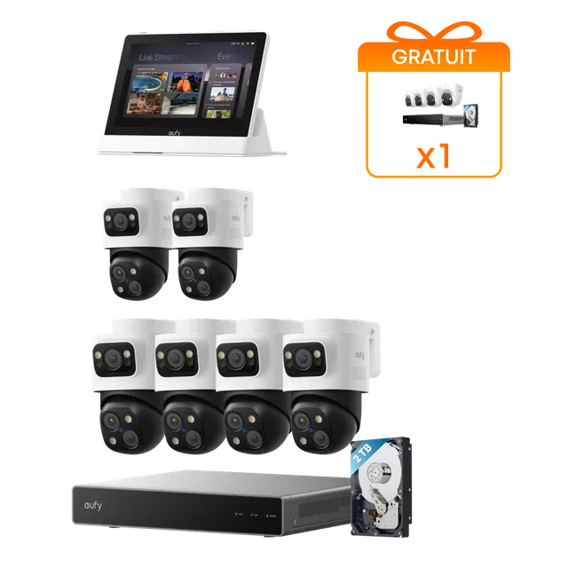 eufy-s4-max-kit-6-cam-ras-nvr-poe-smart-display image 1