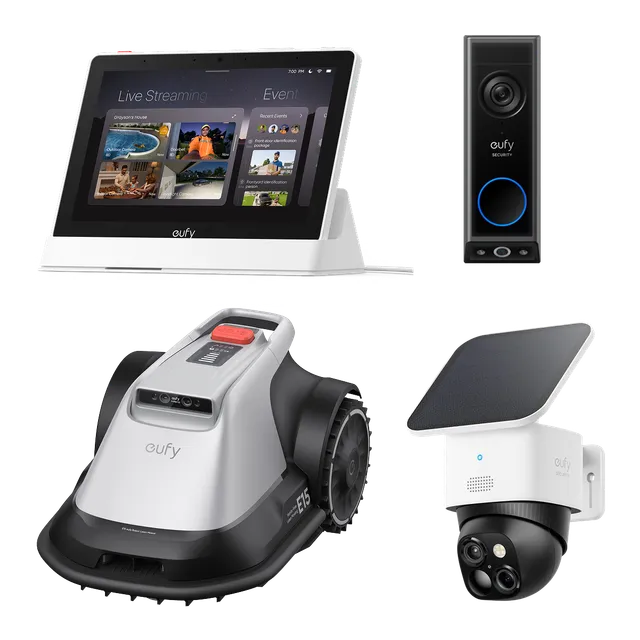 eufy-pack-solocam-s340-sonnette-video-doorbell-e340-cran-smart-display-e10-robot image 1