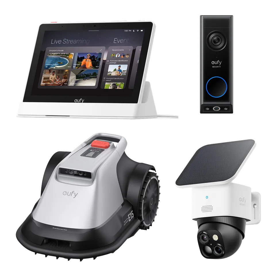 eufy-pack-solocam-s340-sonnette-video-doorbell-e340-cran-smart-display-e10-robot image 1