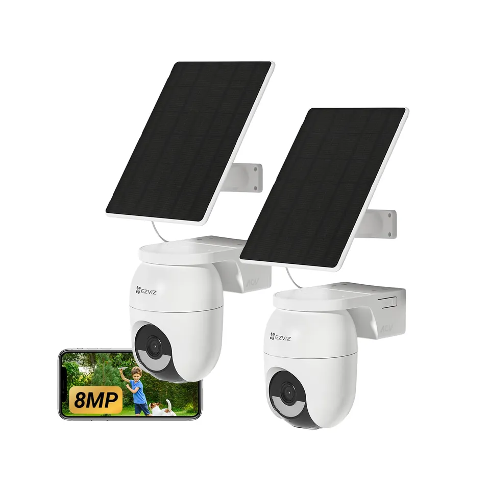 ezviz-cb8-lite-kit-2-cam-ras-ext-rieures-sans-fil-4k-8mp-panneau-solaire-5w-2pk image 1