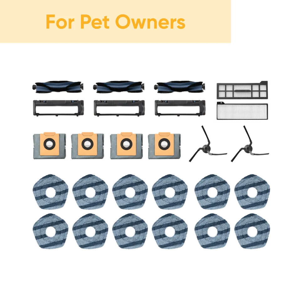 eufy-pack-accessoires-x10-pro-omni-pour-foyers-avec-animaux-kit-complet-brosses- image 1