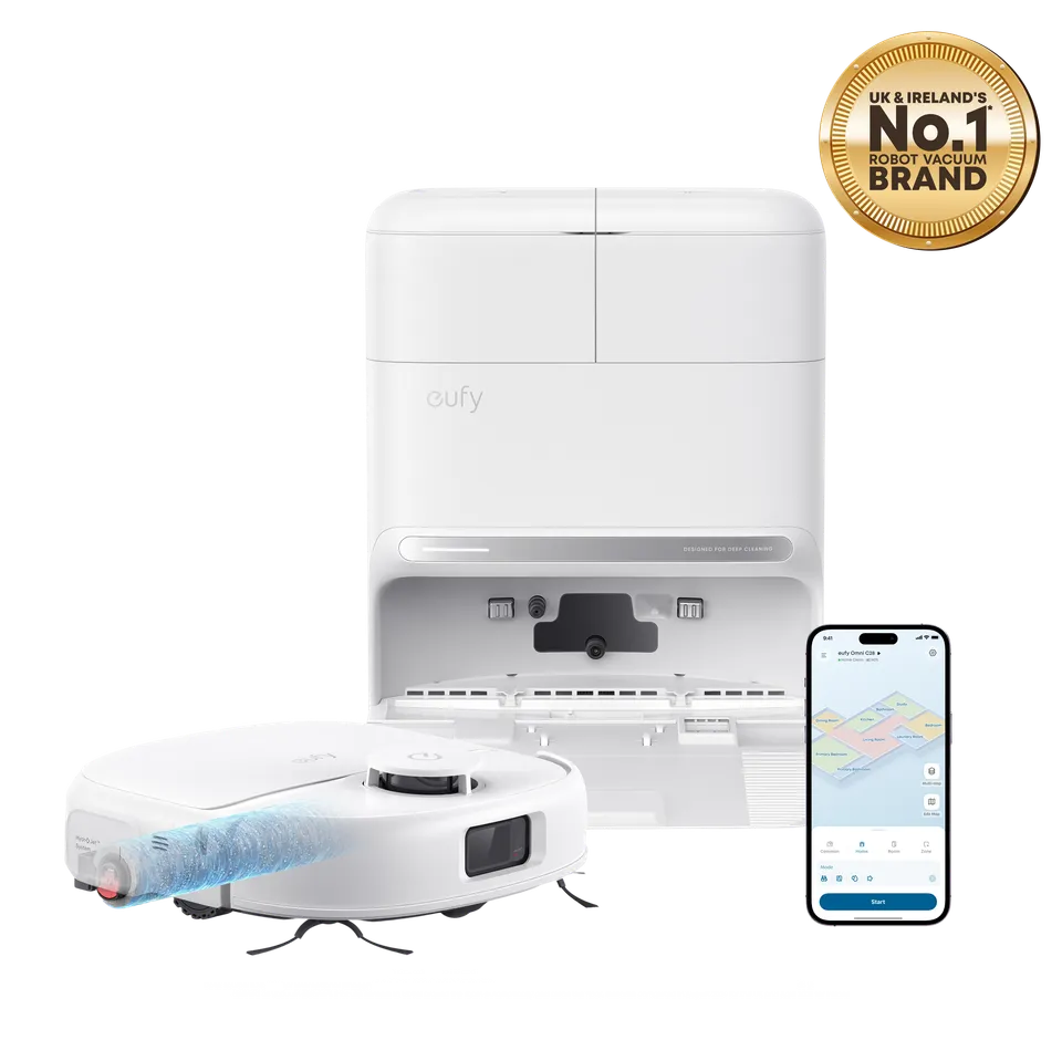 eufy-omni-c28-robot-aspirateur-laveur-avec-station-tout-en-un-blanc image 1