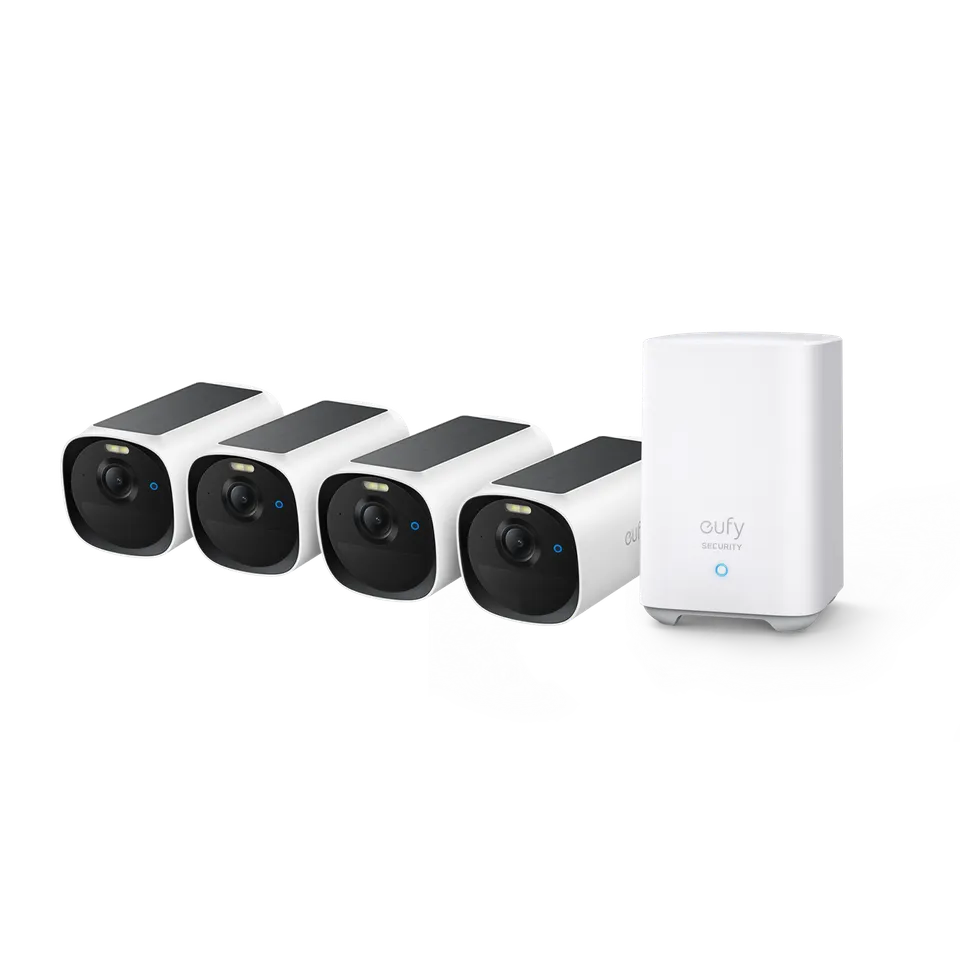 eufy-eufycam-e40-kit-4-cam-ras-2k-homebase-s280 image 1