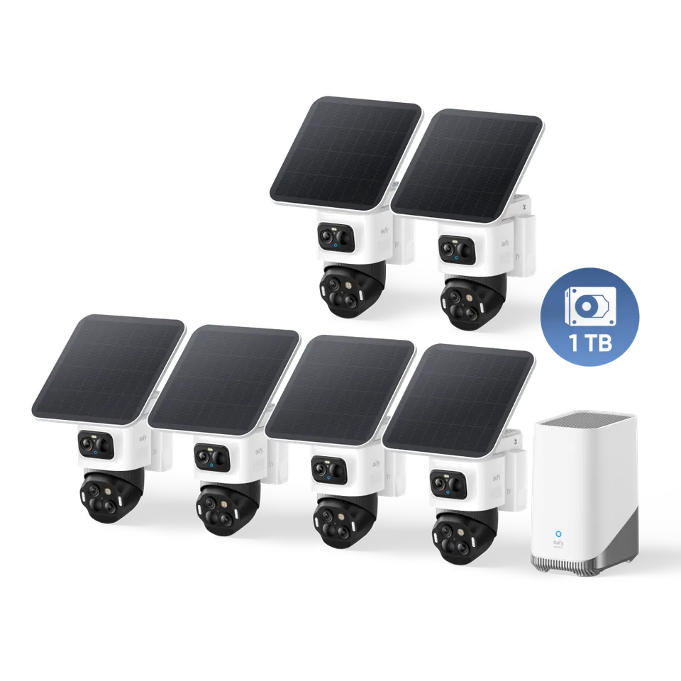 eufy-eufycam-s4-kit-6-cam-ras-homebase-s380-disque-1-to image 1