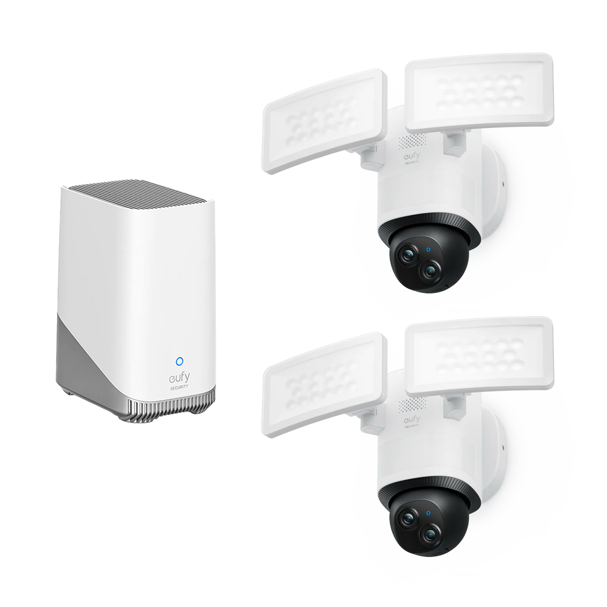 eufy-floodlight-camera-e340-pack-de-2-homebase-s380 image 1