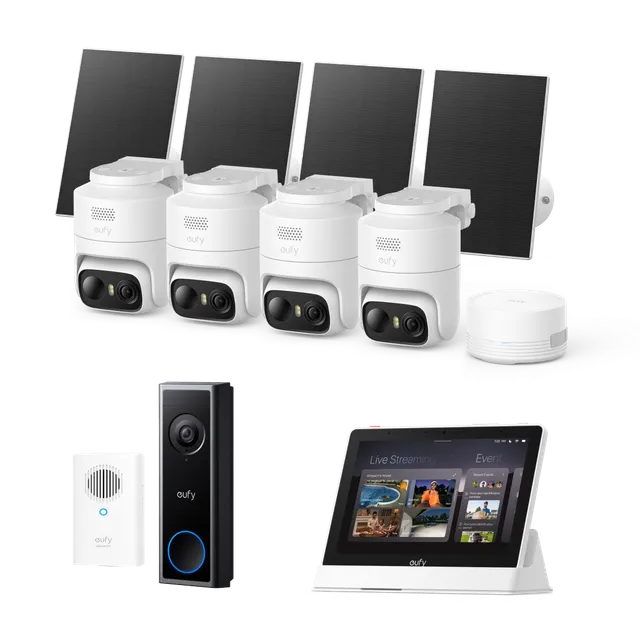 eufy-essential-security-ecosystem-starter-kit-eufycam-c37-sonnette-c31-smart-dis image 1